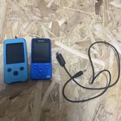 SONY ウォークマン NW-E083青 ケーブル付き