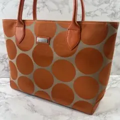 Jim Thompson ジムトンプソン 水玉ドット 本革ハンドル トートバッグ