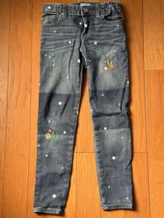GAP KIDS 花柄刺繍 デニムパンツ 6