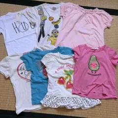 120 H&M USJ他 半袖 リバーシブルスパンコール ミニオン 女児 セット