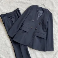 極美品・近年✨RUIRUE　バッククロスケープダブルブレストジャケット＆パンツ