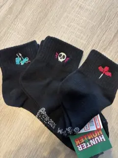 ハンターハンター　ロゴソックス 3足セット 23~25cm
