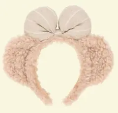 ディズニーシー ベージュ耳付きカチューシャ