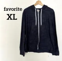 favorite XL レディースパーカー　ブラック系のサムネイル