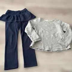 女の子　トレーナー　スカッツ　130cm スラップスリップ