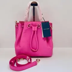 ✨新品✨ COLE HAAN ハンドバッグ シボ革 レザー 巾着型 2way