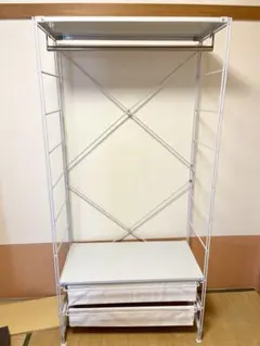 無印良品 スチールユニットシェルフ ワードローブMuji棚収納のサムネイル
