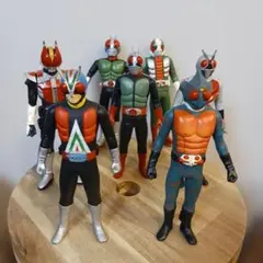 仮面ライダー　ソフビ　セット　7体