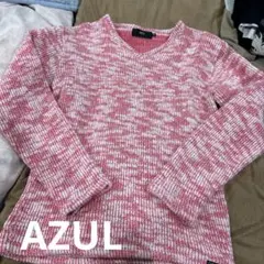 AZUL ニットセーター M ピンク/ホワイトのサムネイル