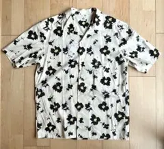 [新品タグ付き]UNIQLO オープンカラーシャツ 半袖 花柄 Sのサムネイル