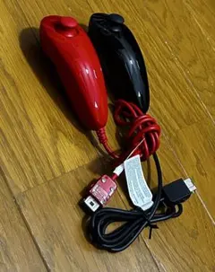 닌텐도 Wii 눈차쿠 레드 블랙 2개 세트