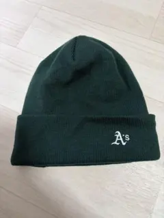 ニューエラ カフニット MLB グリーン ユニセックス　ニット帽　ビーニー