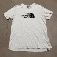 The north face 半袖　tシャツ 白　ホワイト　ロゴ　L