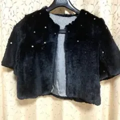 お値下げ。ラビットファーショートジャケット