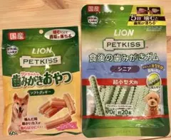 LION PETKISS 歯みがきおやつ 食後の歯みがきガム セットのサムネイル