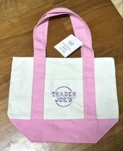 【新品未使用】TRADER JOE'S ミニ パステルキャンバス トートバッグ