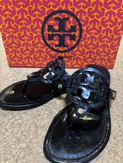 箱付き　TORY BURCH トリーバーチ サンダル ブラック　23.5㎝のサムネイル
