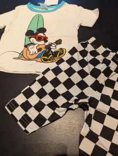 90サイズ Disney　セットアップ　ミッキー　上下セット
