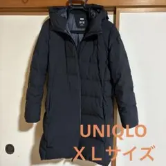 UNIQLOユニクロ　シームレスダウンロングコート ブラック　ＸL