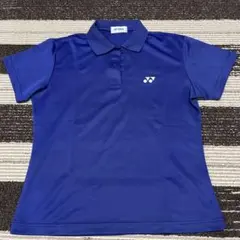 【美品】ヨネックス YONEX ポロシャツ（ゲームシャツ）レディースL ブルー