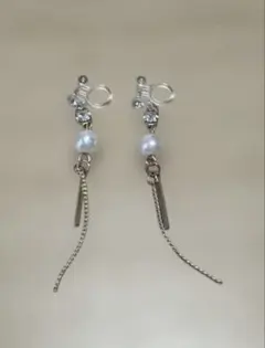 樹脂ノンホールロングイヤリング