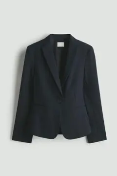 H&M フィットジャケット 44 ネイビー テーラード ジャケット H＆M