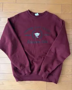 90s ヴィンテージ　スウェット　古着　port&company バーガンディ