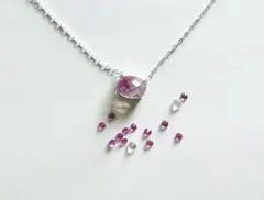 マルチストーン　オーバル　ネックレス　silver925