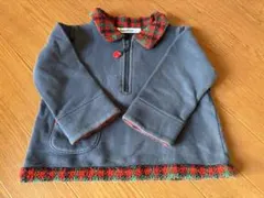 ファミリアチェック　トレーナー 90 りんご