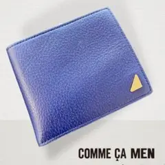 【新品未使用】定価¥11,000コムサメンの本革！薄型二つ折り財布のサムネイル