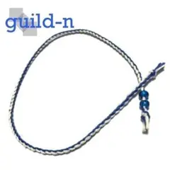 guild-n ★ 白 瑠璃色 ヘンプ アンクレット ブレスレット ミサンガ