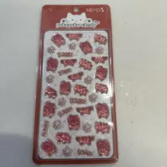 ぷくぷくギャンディシール　猫　ねこ　レッド　シール