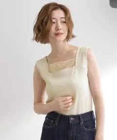 grove シアードッキングタンクトップ アイボリーのサムネイル