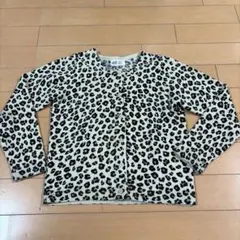 H&M キッズ　カーディガン　110-120 ヒョウ柄