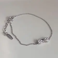 リボンモチーフ ブレスレット ラインストーンのサムネイル