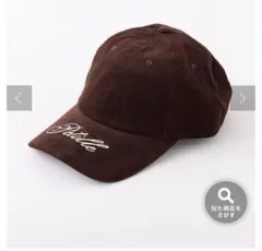 コーデュロイキャップ