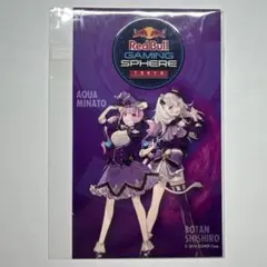 新品未開封 ホロライブ × レッドブル 限定ステッカー 湊あくあ 獅白ぼたん