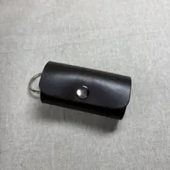 ハンドメイド♪栃木レザーキーケースS、チョコ