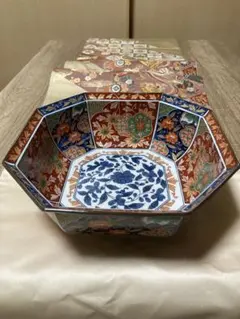 ☆【有田焼】三洋陶器/龍峰窯「竹斎作」 ぶどう柄青と緑の葉模様