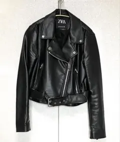ZARA クロップド　ライダース　ジャケット