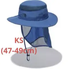 現行品 ザ ノースフェイス サンシールドハット ブルー47-49cm6ヶ月〜2才