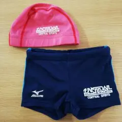 セントラルスポーツ スイミング 水着 120 水泳帽 M