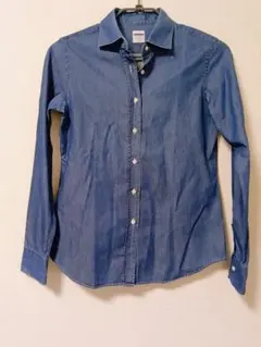 鎌倉シャツ　Kamakura Shirts デニム風 長袖シャツ 38　日本製のサムネイル