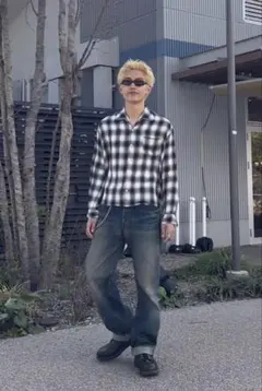 Red Head Mサイズ チェック柄ネルシャツ