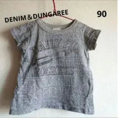 《DENIM＆DUNGAREE》英字アップリケ Tシャツのサムネイル