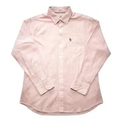 【人気】U.S. POLO ASSN. 総柄 長袖シャツ ピンク X【D170】
