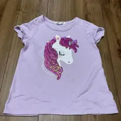 H&M ユニコーン　キラキラスパンコール　Tシャツ