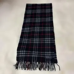 大バーゲン値下新価格4700円Burberry's カシミヤ チェックマフラー