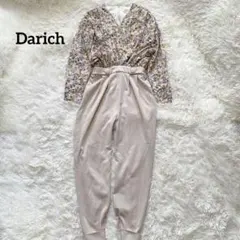 Darich　ダーリッチ　ペイントフラワー オールインワン　イエローベージュのサムネイル