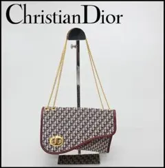 ■a1789【クリスチャンディオール】 トロッター チェーンショルダーバッグ